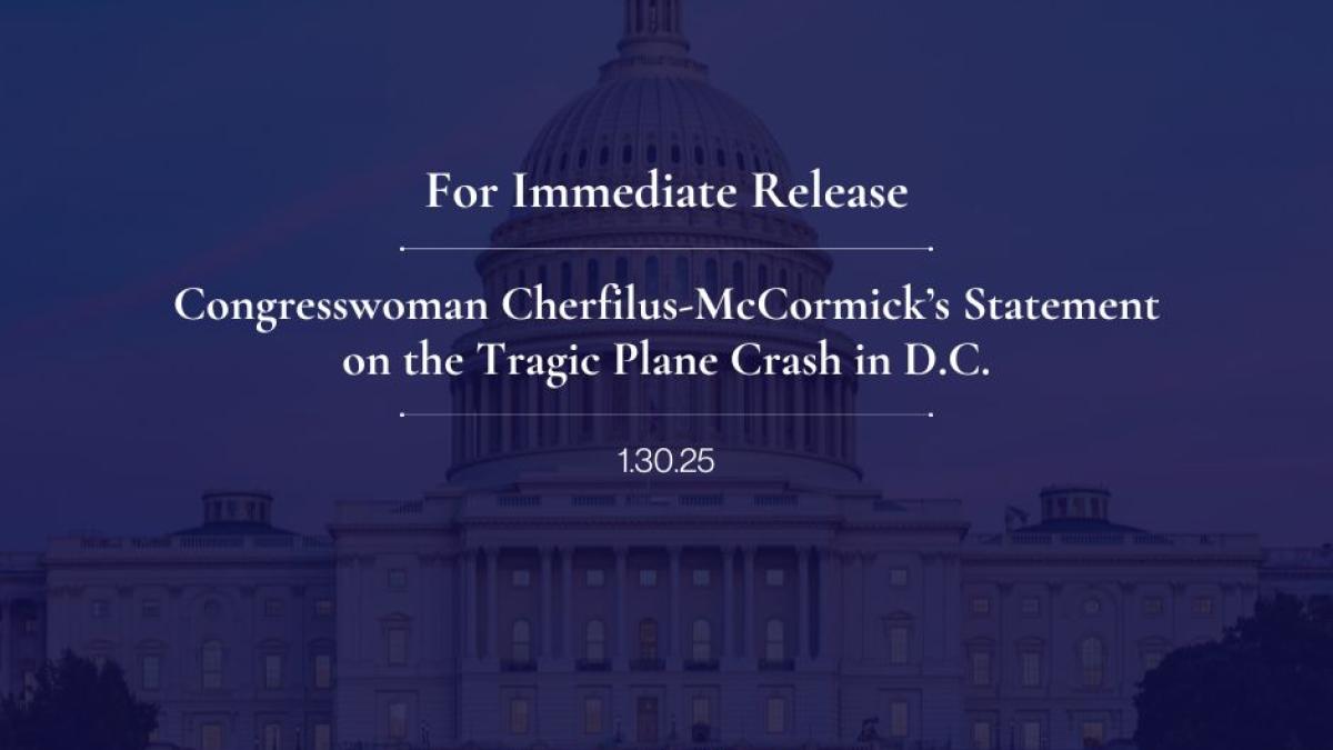 Statement from Congresswoman Cherfilus-McCormick