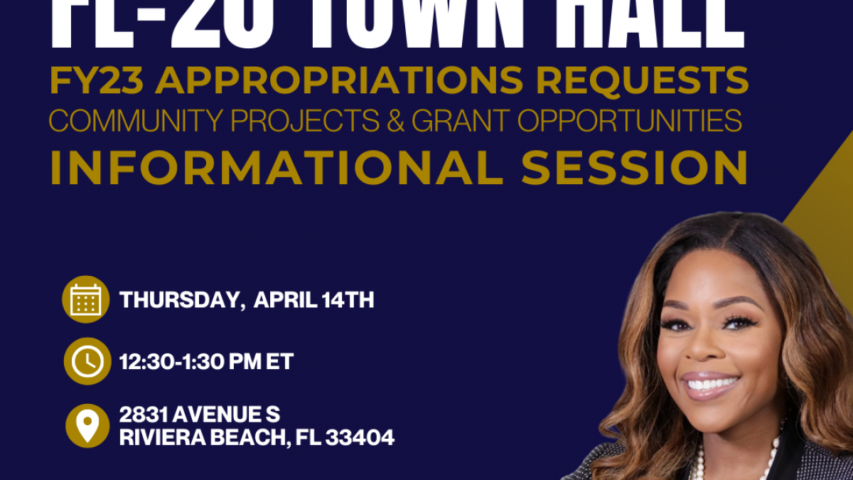 Town Hall | FY 23 Appropriations | Palm Beach County