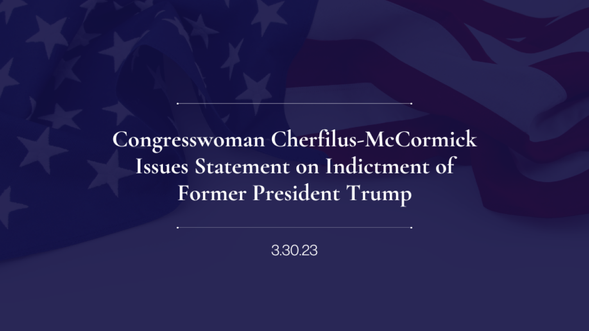 Statement on Indictment of Former President Trump