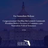 Congresswoman Cherfilus-McCormick Commends President Biden’s Decision to Commute 2,500 Nonviolent Federal Sentences 