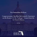 Congresswoman Cherfilus-McCormick's Statement on the Removal of the Tuskegee Airmen from the Air Force’s History
