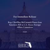 Rep. Cherfilus-McCormick Passes Iran Sanctions Bill in U.S. House Foreign Affairs Committee