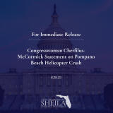Congresswoman Cherfilus-McCormick Statement on Pompano Beach Helicopter Crash