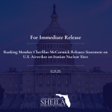 Ranking Member Cherfilus-McCormick Statement on U.S. Airstrikes on Iranian Nuclear Sites