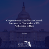 Congresswoman Cherfilus-McCormick Statement on Nomination of U.S. Ambassador to Haiti