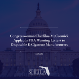 Congresswoman Cherfilus-McCormick Applauds FDA Warning Letters to Disposable E-Cigarette Manufacturers