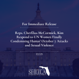 Reps. Cherfilus-McCormick, Kim Respond to UN Women Finally Condemning Hamas’ October 7 Attacks and Sexual Violence