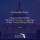 Congresswoman Cherfilus-McCormick Statement on Suspension of State Attorney Monique Worrell