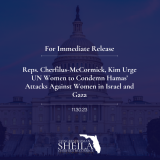 Reps. Cherfilus-McCormick, Kim Urge UN Women to Condemn Hamas’ Attacks Against Women in Israel and Gaza