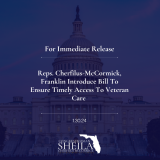 Reps. Cherfilus-McCormick, Franklin Introduce Bill To Ensure Timely Access To Veteran Care 