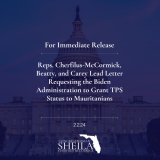 Reps. Cherfilus-McCormick, Beatty, and Carey Lead Letter Requesting the Biden Administration to Grant TPS Status to Mauritanians